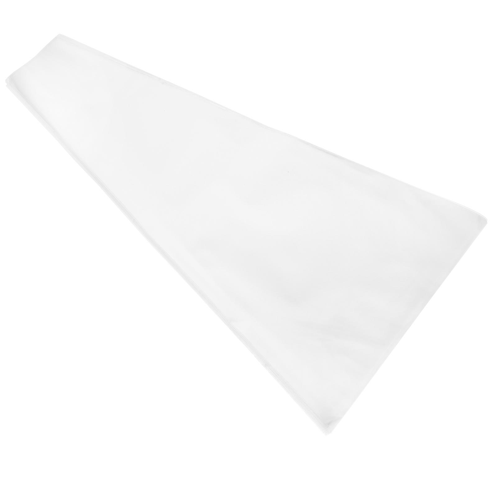 50 Stück Zellophantüten, Blumenverpackungspapier, Blumentüten, Floristenbedarf-40x23x0.01cm-transparent