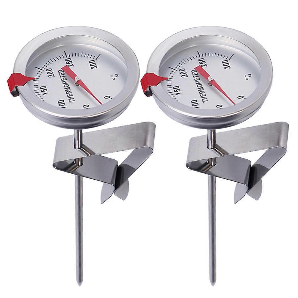 Stück Edelstahl-lebensmittelthermometer, Milchaufschäumthermometer, Frittierthermometer Mit 300 Mm Langer Sonde, Messbereich: 150 Mm Schaftlänge-305.5cm