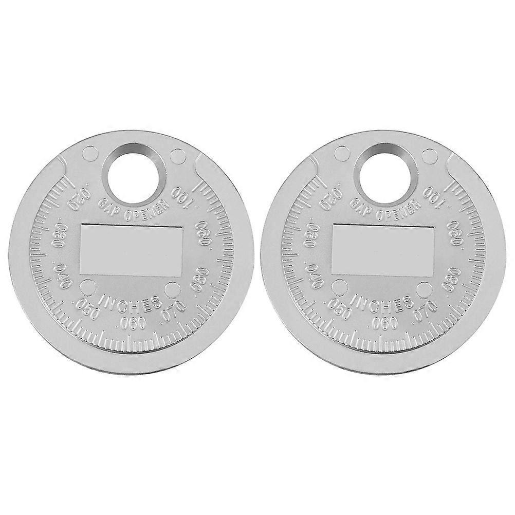 Stück Zündkerzen-abstandsmessgerät, Professionelles Drahtzündkerzen-messwerkzeug-3.8x3.8cm-silver