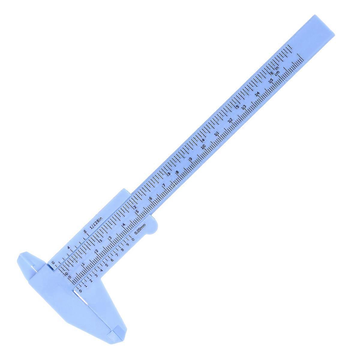 150 Mm 0,5 Mm Mini-messschieber, Metrisch, Tragbarer Schiebe-taschenmessschieber Aus Kunststoff, Messwerkzeug (blau)-blue