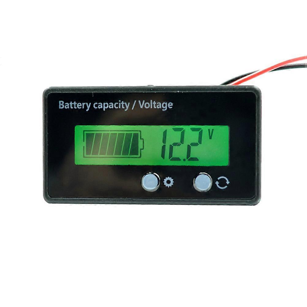 12v/24v/36v/48v Blei-säure-batterie- Und Lithium-batterie-kapazitätstester Spannungsmesser Lcd-monitor (grün)-green