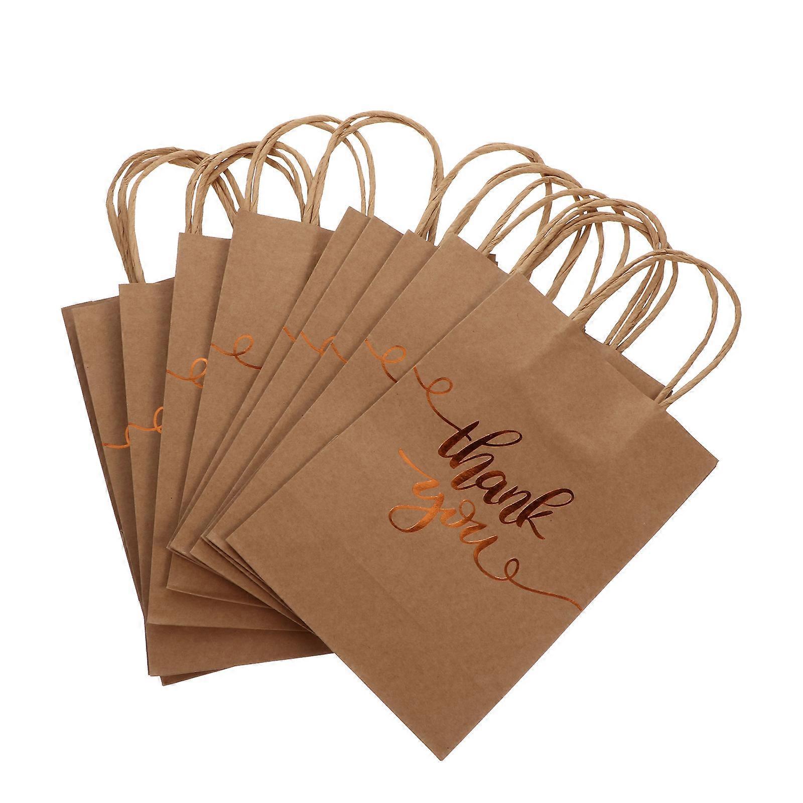 12 Exquisite Geschenktüten, Kreative Geschenkbeutel Aus Kraftpapier, Verpackungsbeutel-21x15x8cm