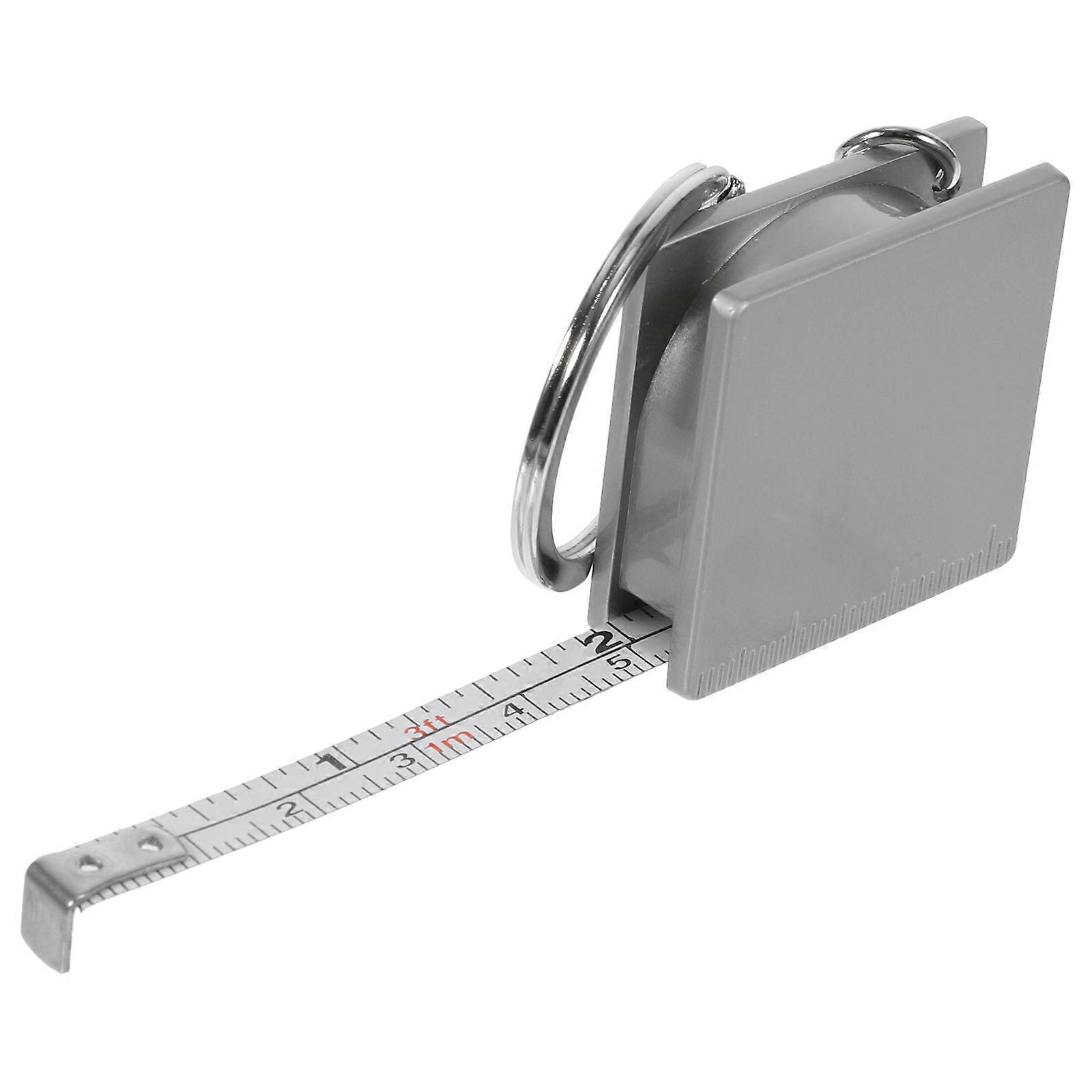 Stück 1 M Kleines, Einziehbares Maßband Mit Anhänger, Tragbar, Quadratisch, Hochpräzises Maßband Mit Schlüsselring-3.33.3cm