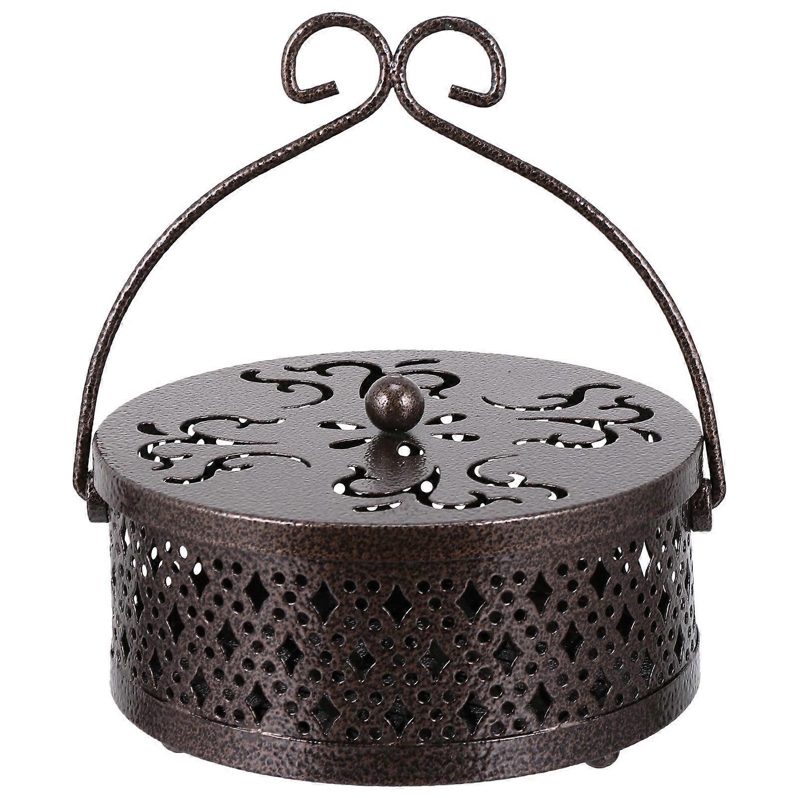 Stück Moskitospiralen-gehäuse, Metall-moskitospiralenhalterung, Griff, Moskitoschalen-14x7.5cm