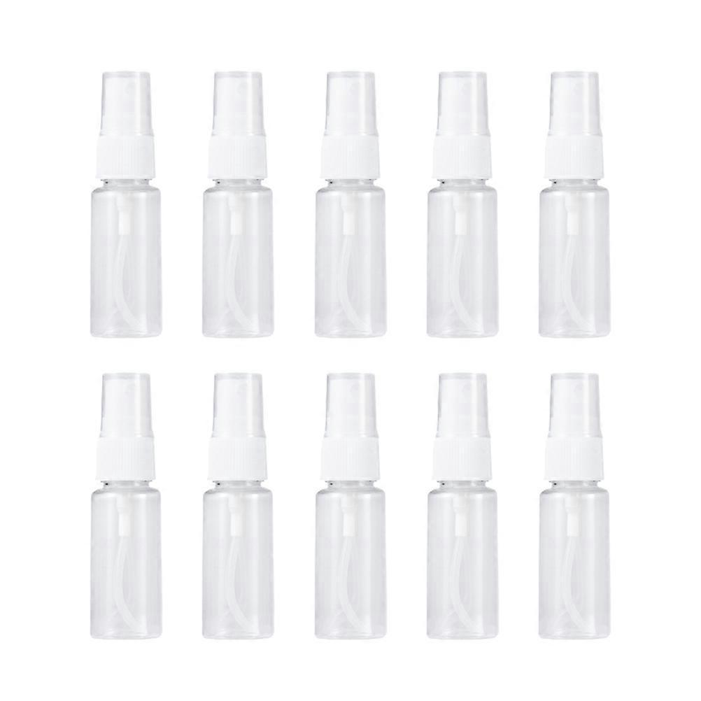 10 Stück 20 Ml Tragbare, Leere Kunststoff-sprühflaschen Mit Wasserzerstäuber, Nachfüllbar, Multifunktional, Für Kosmetik Auf Reisen Und Zu Hause-2.4x9.1cm-transparent