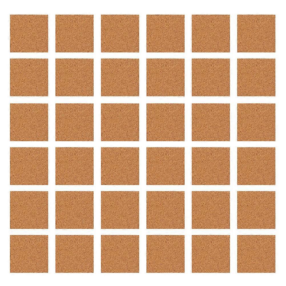 28 Selbstklebende Korkuntersetzer, Umweltfreundliche Quadratische Korkmatten, Holz-kork-rückseitenplatten-10x10cm