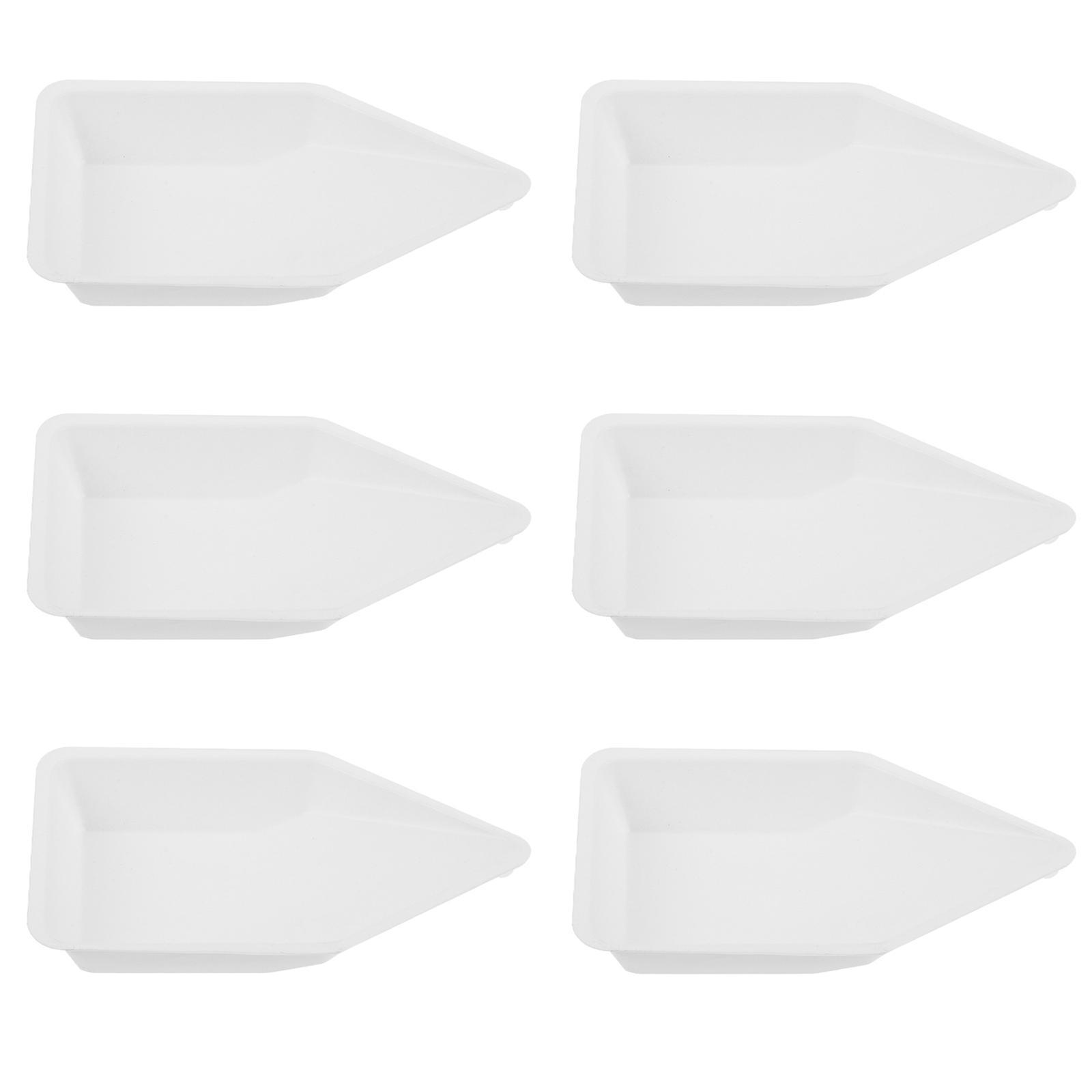 10 Stück Kunststoff-wiegeplatten, Wiegeschiffchen, Wiegeschalen, Laborbedarf-17.5x11cm-white