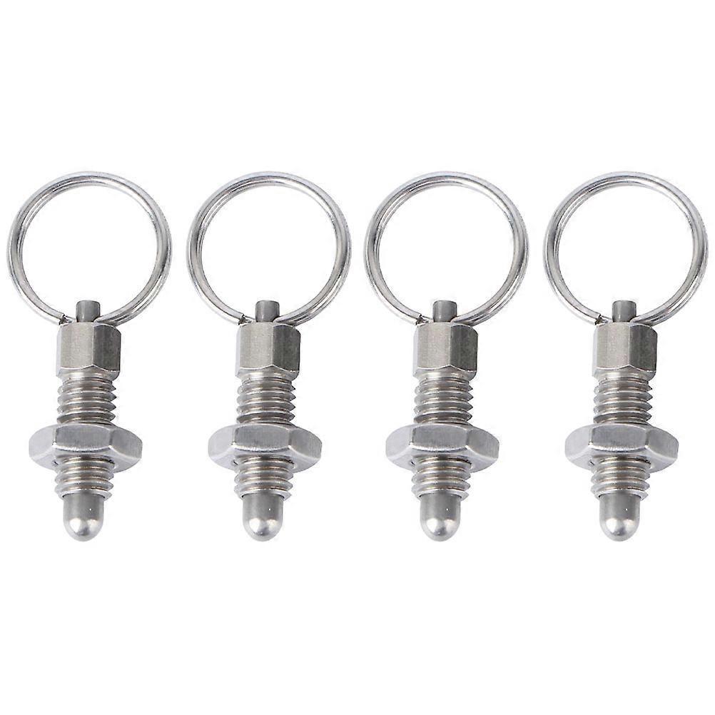 Stück Zugringe, Indexierstifte, Knopfbolzen, Edelstahlfeder-positionierungsstift-4.7x2cm