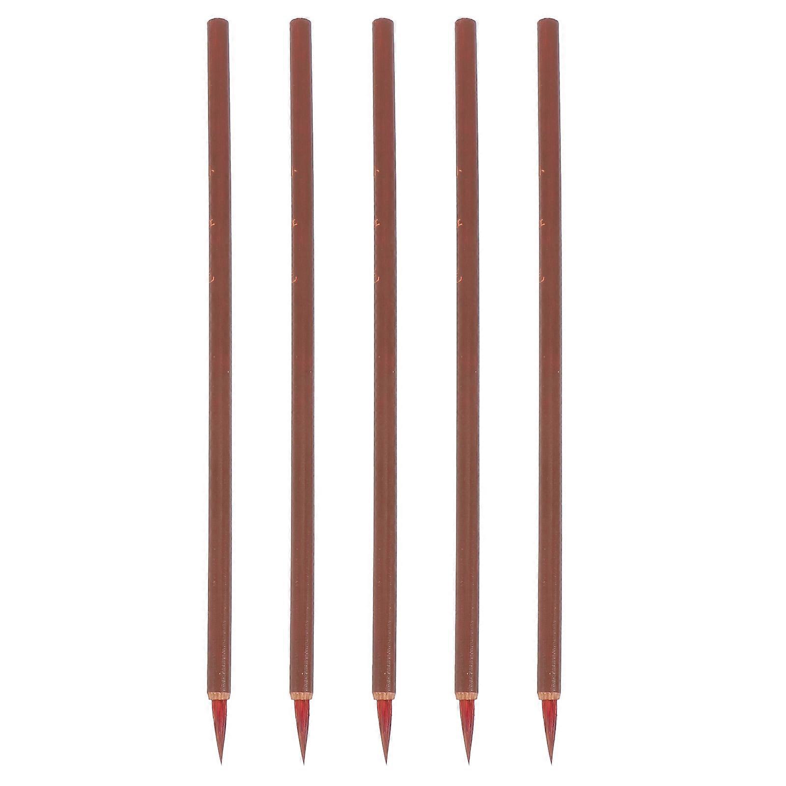 5-teiliges Set Malpinsel, Tuschepinsel, Chinesische Malpinsel, Traditionelle Kunstpinsel, Farbpinselstifte-19x0.6x0.6cm