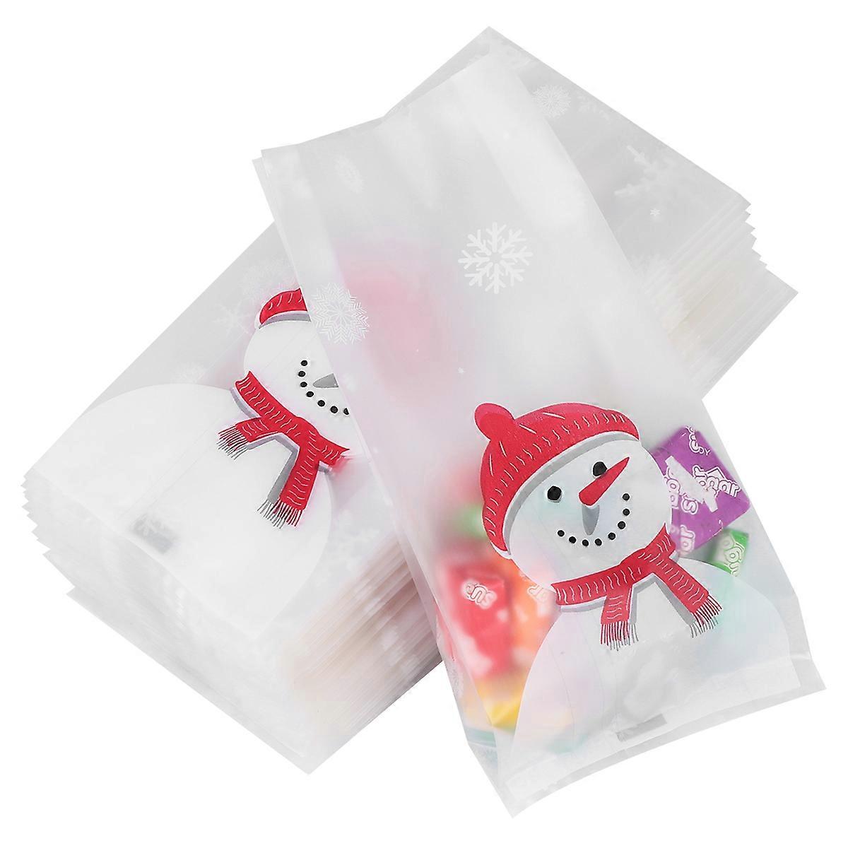50 Stück Süßigkeitentüten, Weihnachtssüßigkeitentüten, Kekstüten, Geschenktüten-14.3x6.6x2.5cm