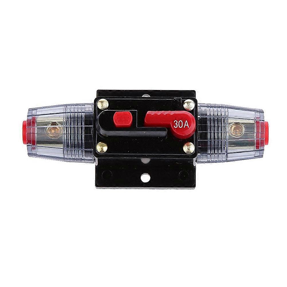 12v-24v Inline-leistungsschalter 30a Mit Manuellem Rückstellschalter Für Autoradio-black