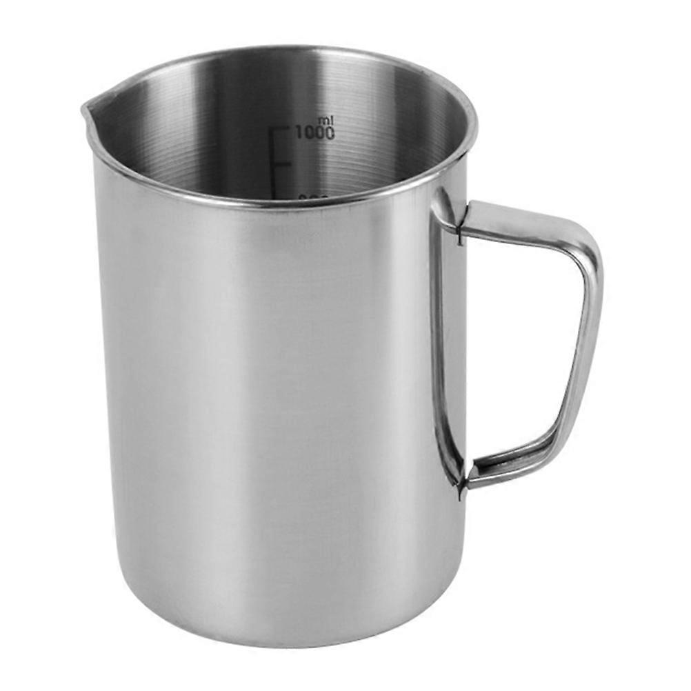 Messbecher Aus Edelstahl Für Den Chemieunterricht, 1000 Ml-14x10cm-silver