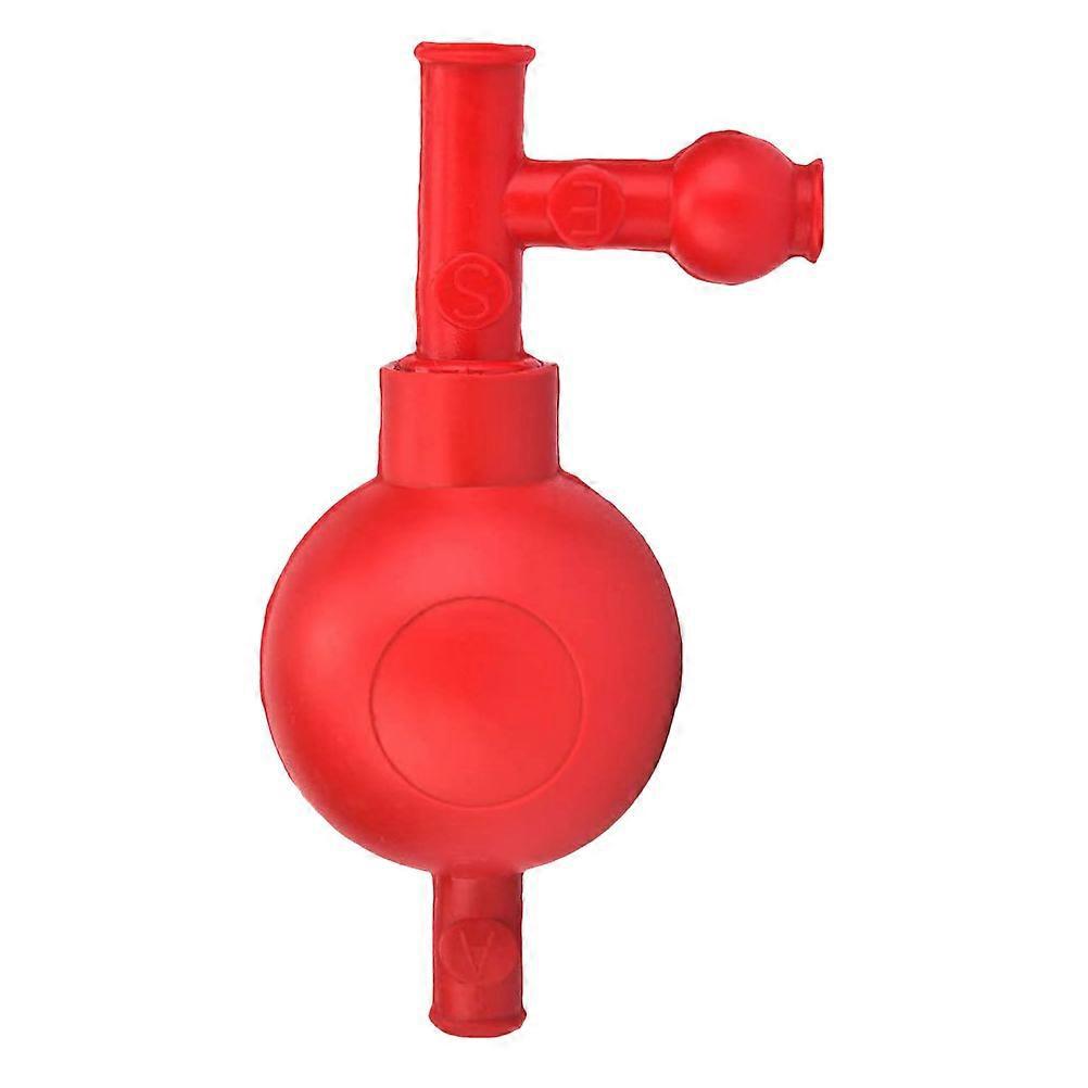 Pipettenfüller Mit Gummiventilen, Saugball Aus Gummi, Quantitativer Pipettenfüller-13x6cm-red