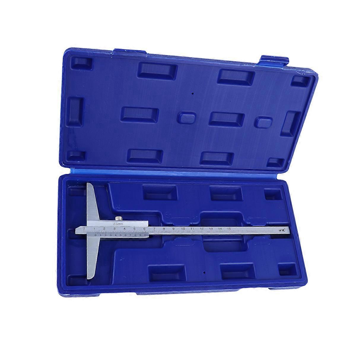 Tiefenmesser 0–150 Mm, Robuster Tiefenmessschieber, Präzises Messwerkzeug, Tiefenmesser Mit Box-22.5x9.5cm