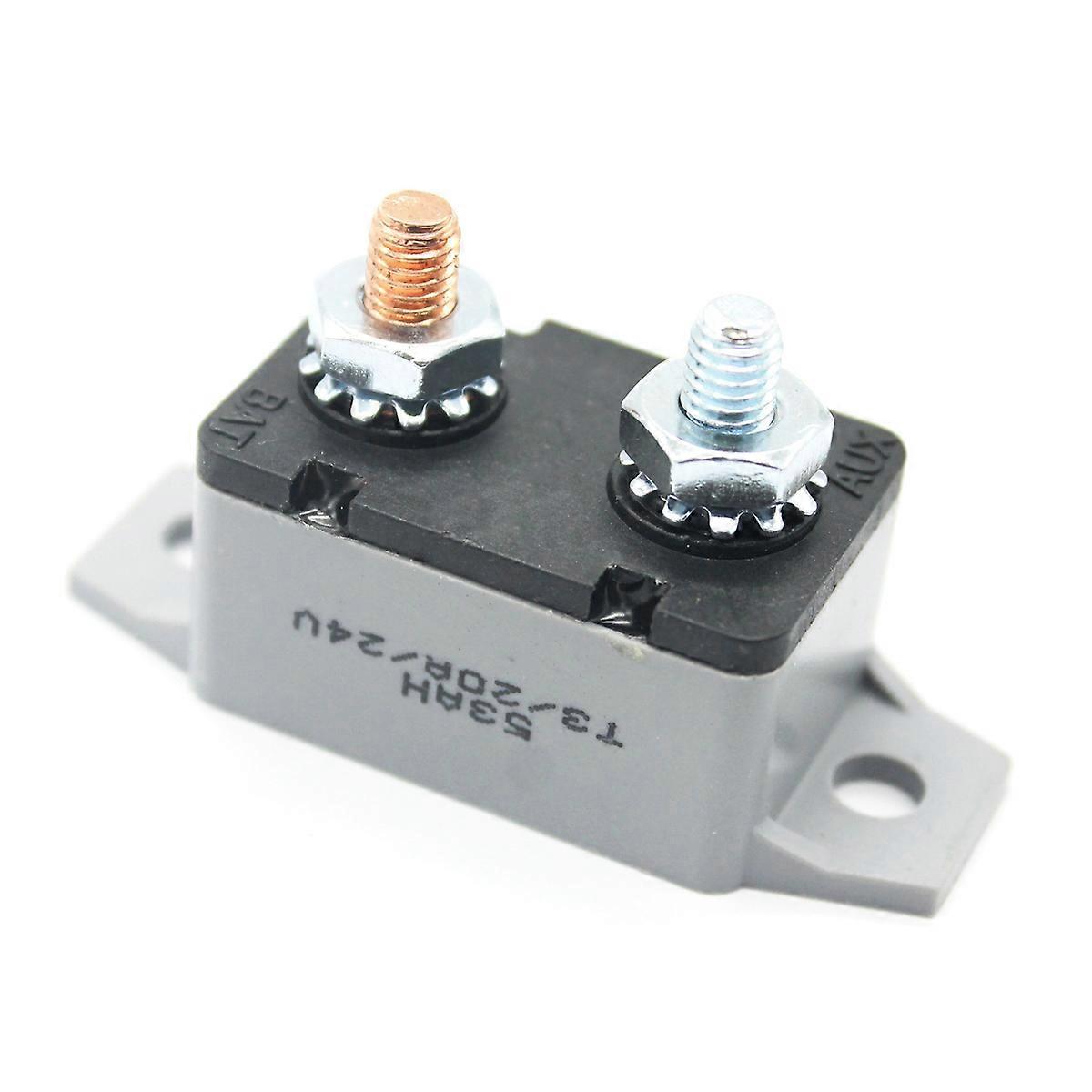 Manueller Rückstell-leistungsschalter 20a 24v Zur Unterbrechung Von Batterieladungen In Audio-, Automobil-, Lkw-, Bus- Und Bootsmotoren (f3088-20a)-grey