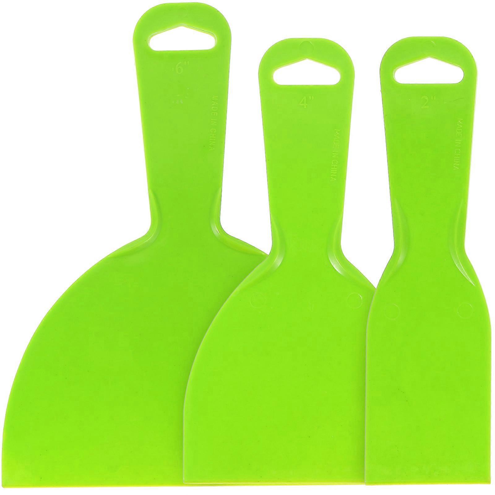 3-teiliges Multifunktionales Heizbett-schaber-set, Ergonomisches Werkzeug Zur Entfernung Von 3d-druckrückständen, Schaufel, 3d-druckerzubehör (hellgrün)-20x11.2x3.8cm-green