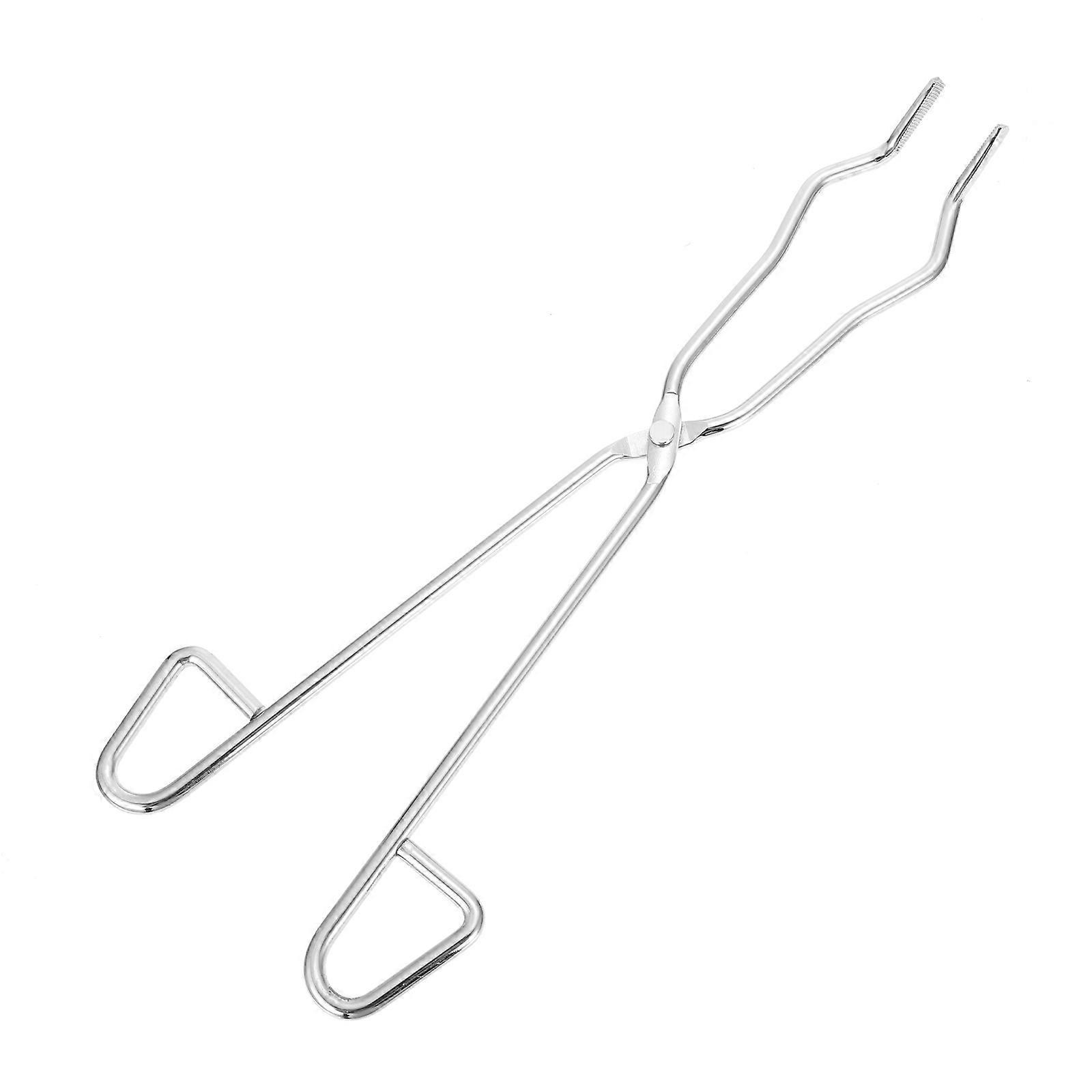 1 Stück Labortiegelzange, Tiegelklemme Aus Edelstahl (350 Mm, Silberfarben)-33x10cm-silver