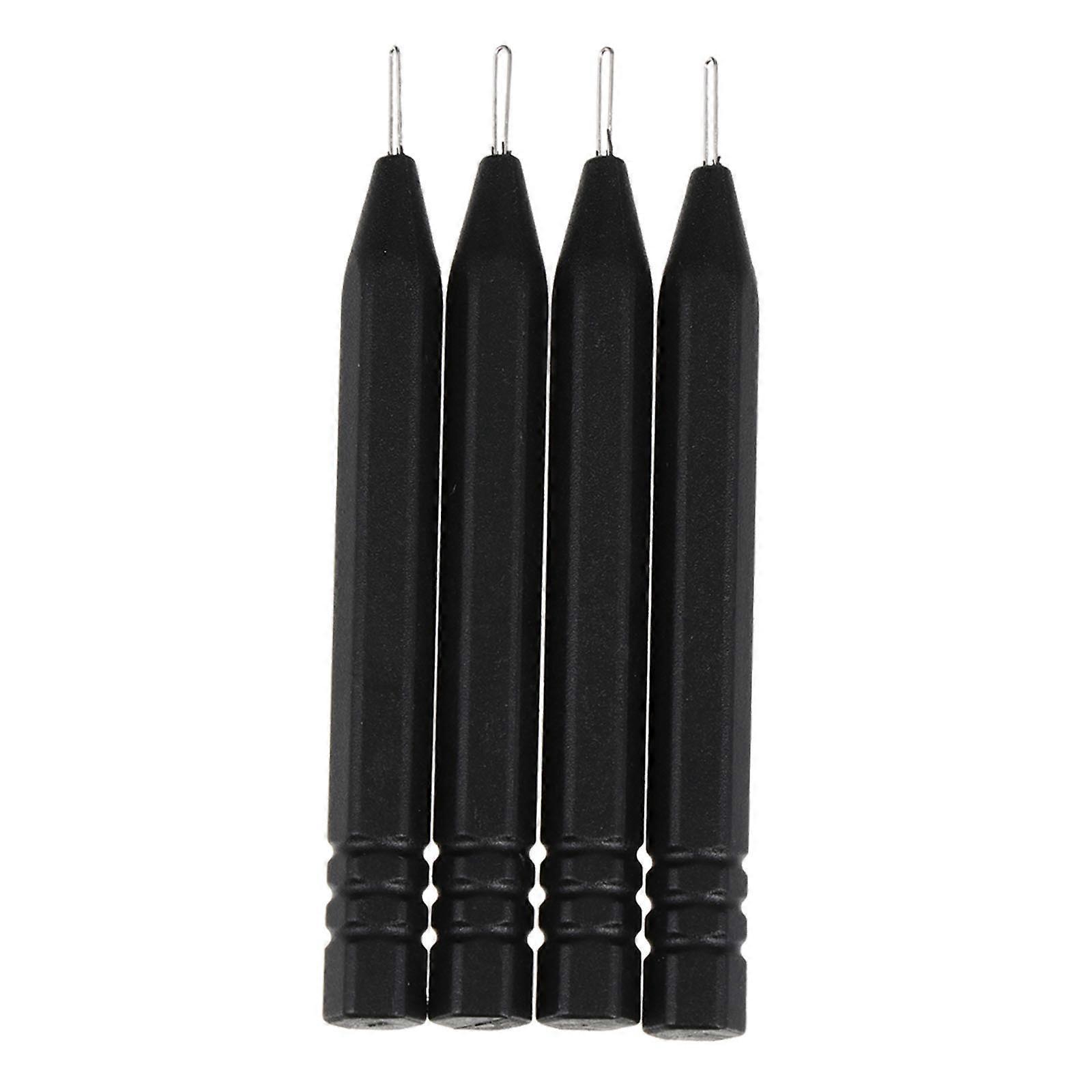 4-teiliges Hörgeräte-reinigungsset, Ohrpassstückreiniger, Ohrenschmalzentferner-4.5x0.5x0.5cm-black
