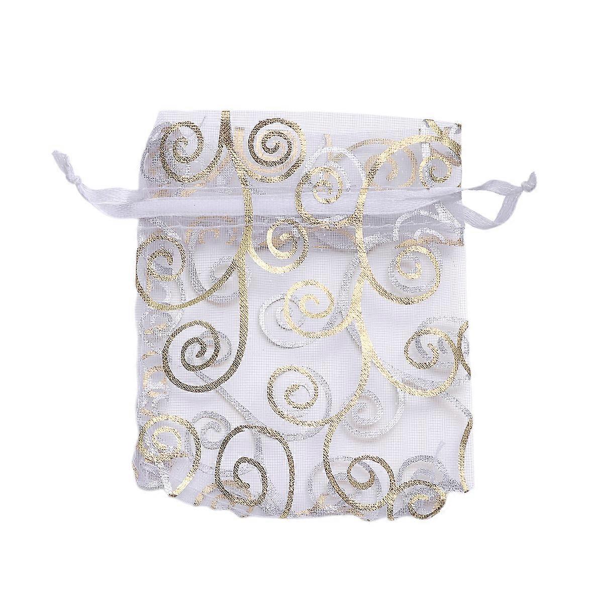 100 Mini-süßigkeitentüten Aus Transparentem Organza, Kleine Geschenktüten Mit Kordelzug, Ideal Als Hochzeitstüten, Gastgeschenke Für Kekspartys Oder Als Mitbringsel.-15x10cm