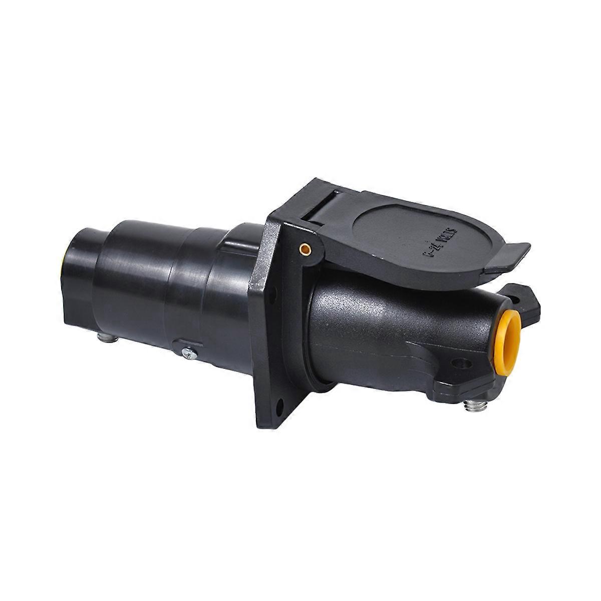 Flachstecker, 7-polig, Anhängerstecker, Autoanhängerstecker, 7-poliger Anhängerstecker, Endstecker Für Anhängerkupplungs-kabelbaum-10.57.5cm-black
