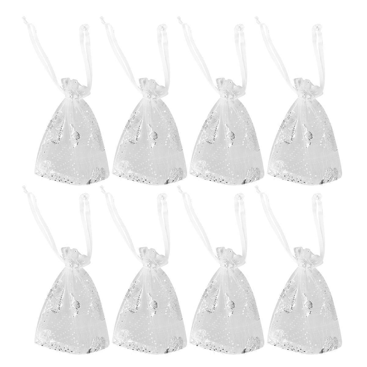 50 Stück Durchsichtige Beutel, Geschenktüten, Partytüten, Aufbewahrungsbeutel, Süßigkeitenbeutel, Durchsichtige Geschenktüten, Organza-geschenktüten, Schmuckbeutel-9x6.5cm