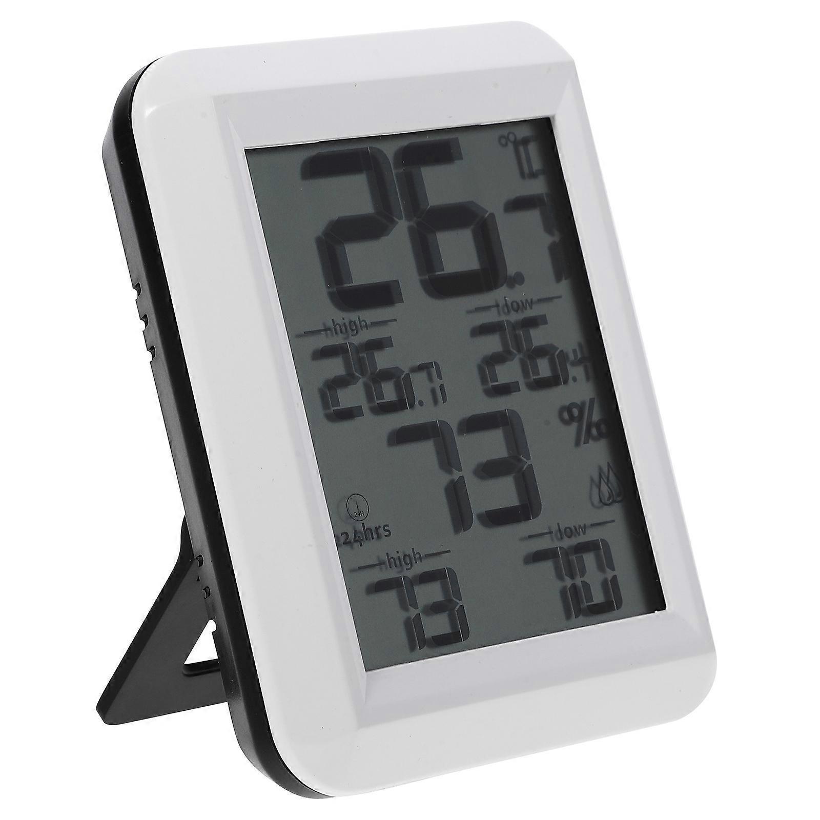 Digitales Hygrometer-thermometer, Temperatur- Und Feuchtigkeitsmonitor, Hochpräzises Messgerät (weiß)-white