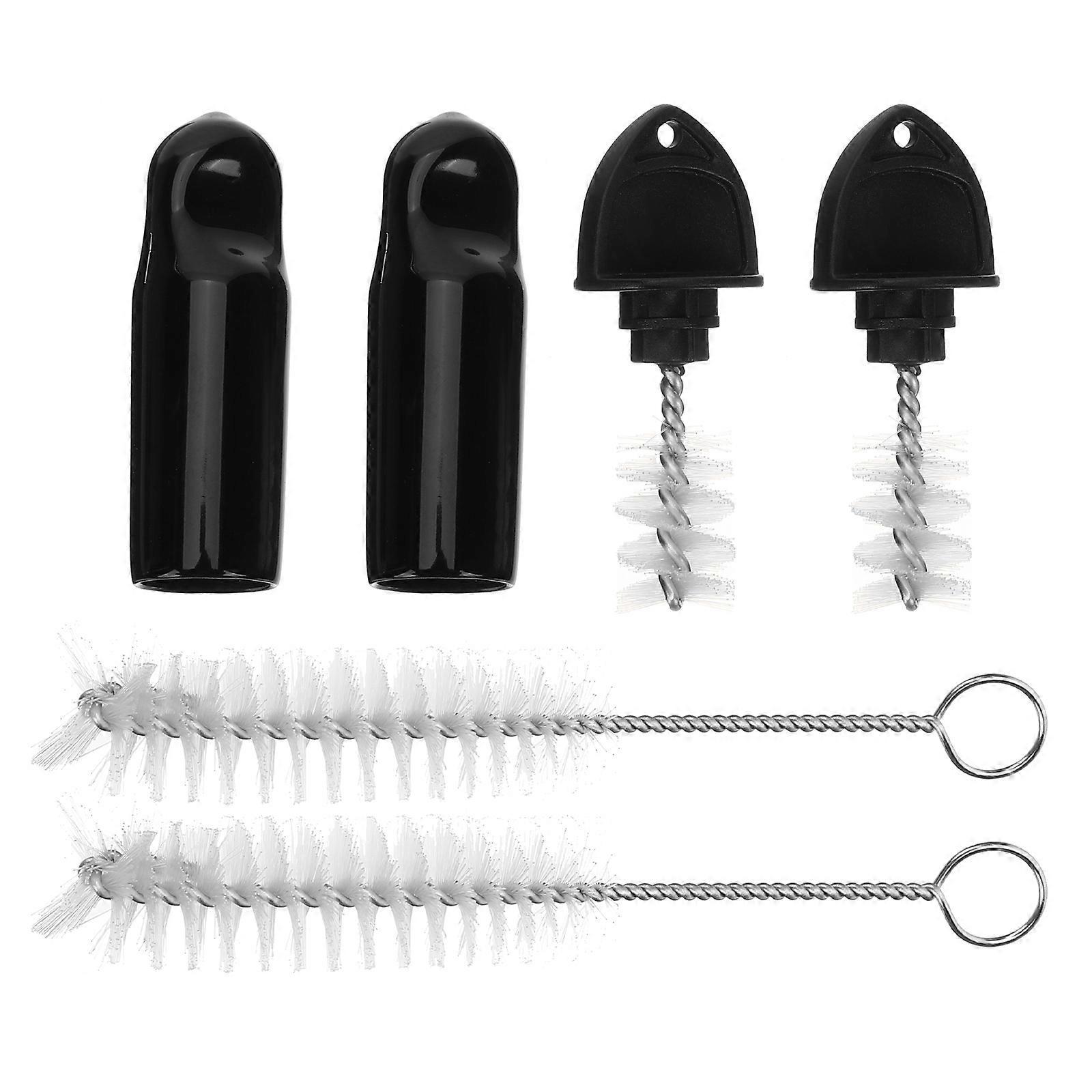 Set Bierhahnkappen-set, Zapfhahnstopfen, Bürsten, Bierhahnabdeckungen-10x1cm-black