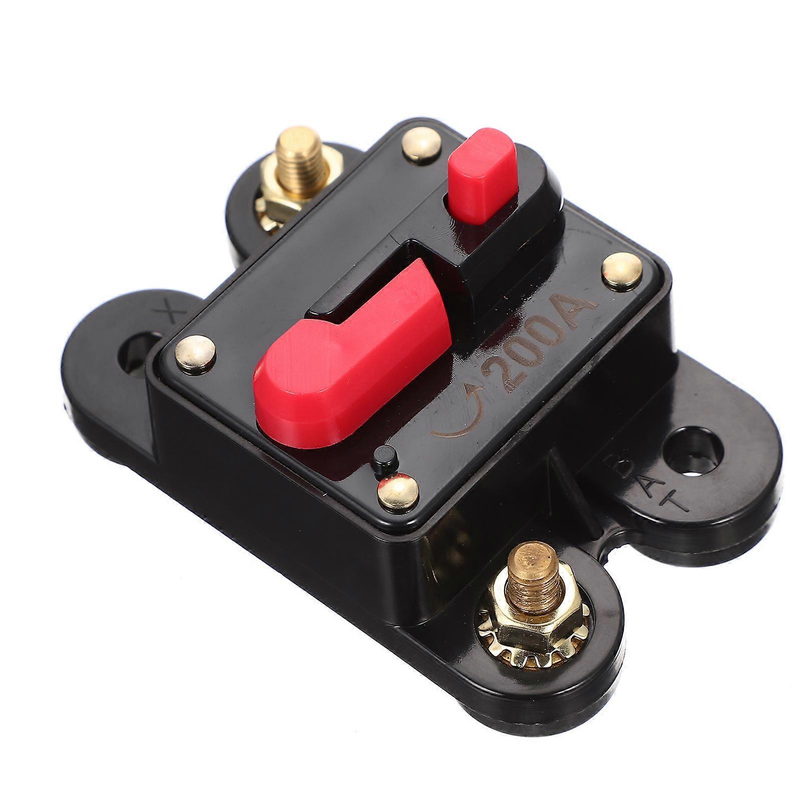 200-ampere-leistungsschalter Für Elektromotoren, Autos, Boote, Fahrräder, Stereoanlagen, Audioanschlüsse, Inline-sicherung Mit Manueller Rückstellung-black