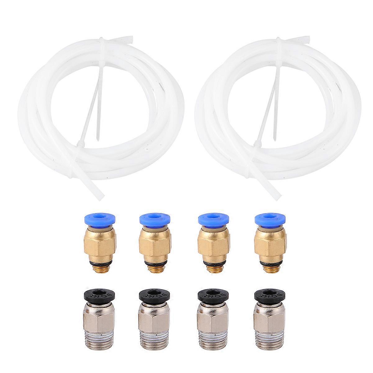 1 Satz Schnellkupplungs-ptfe-schlauchset Pc4-m6 Pc4-01 Schnellverschluss-pneumatikverbinder 3d-druckerzubehör-15x10cm