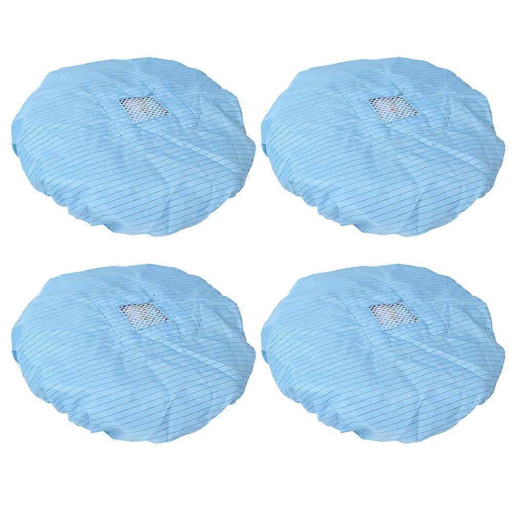4 Stück Dickies Kochmützen Und Haarnetze Für Die Lebensmittelindustrie, Sushi-köche, Kochmützen Und Haarnetze-20x20cm-blue