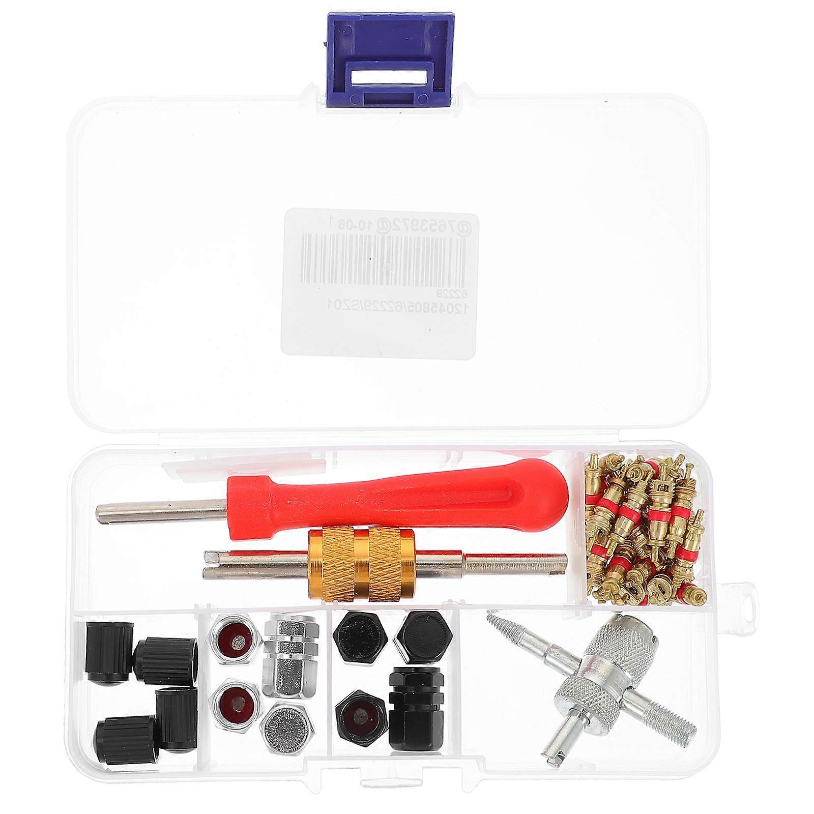 1 Satz Schraubenschlüssel-set Für Autoventile, Ventilkappen, Motorrad- Und Fahrradreifen – Reifenabzieher-set-9.8x1.8cm