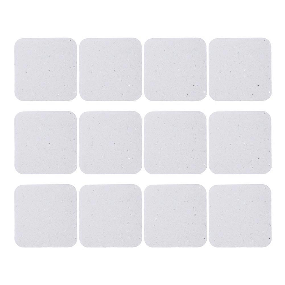 12 Stück Sublimationsmagnete, Leere Kühlschrankmagnetaufkleber-5.4x5.4cm-white