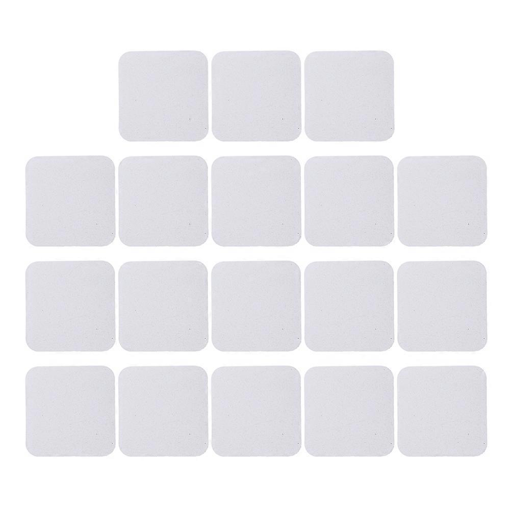 18 Stück Sublimationsmagnete, Leere Kühlschrankmagnetaufkleber-5.4x5.4cm-white
