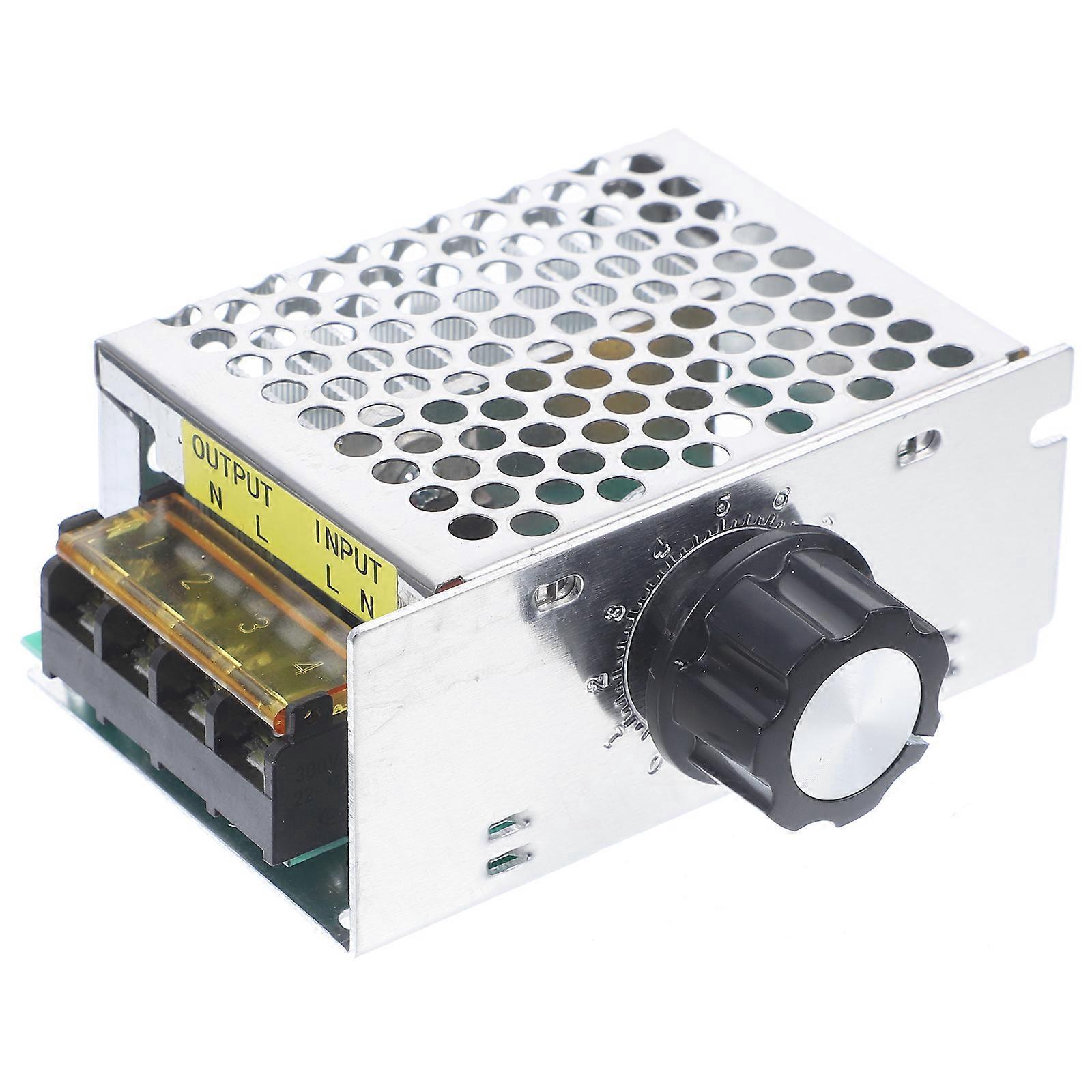 Motorsteuerung 4000w Wechselstrommotorsteuerung Elektronischer Spannungsregler Dimmer-8.5x5.5cm