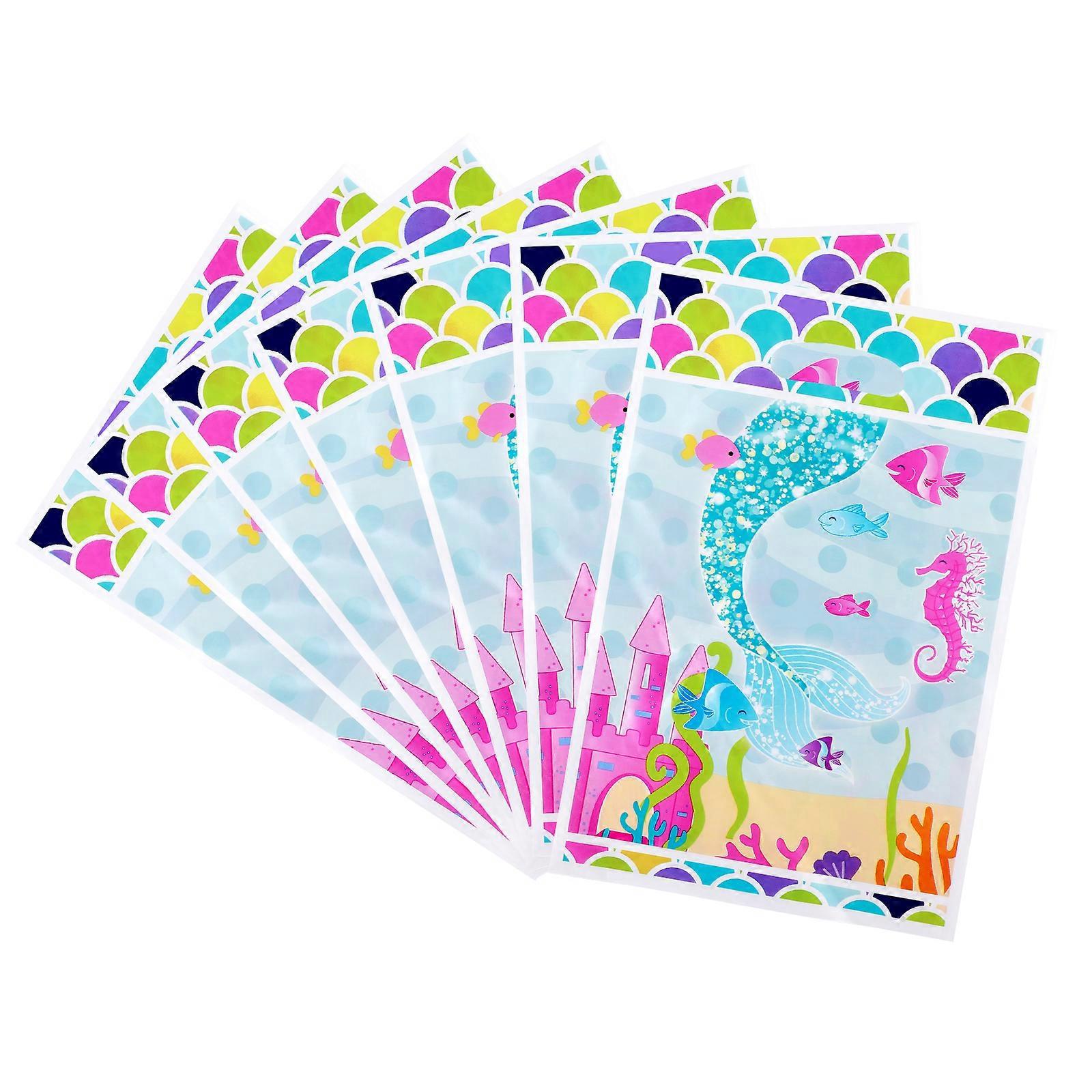 Toyvian 10er-pack Party-geschenktüten, Plastiktüten Für Süßigkeiten, Aufbewahrungsbeutel Für Süßigkeiten, Geschenktüten Mit Fischmuster Für Partys