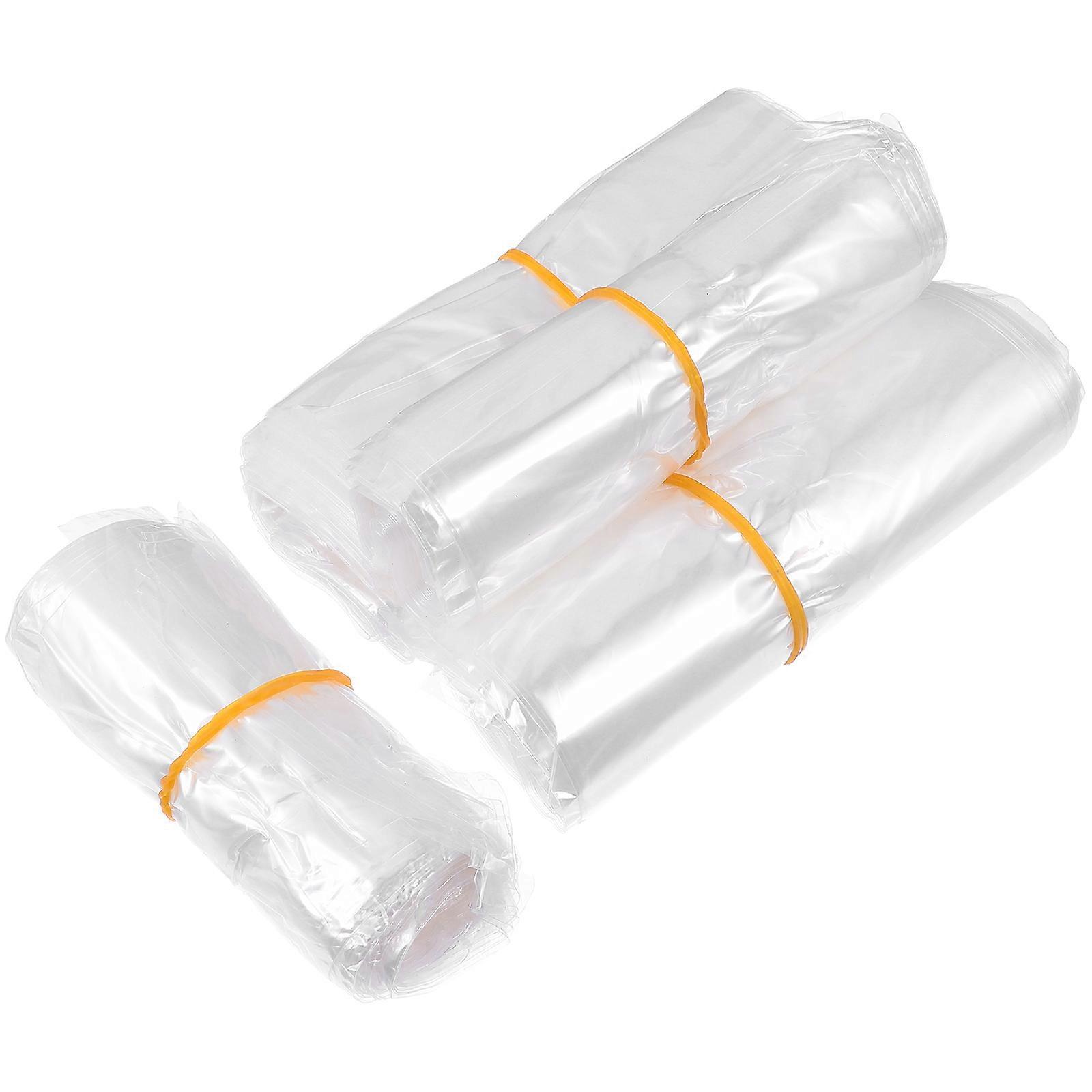 400 Stück Schrumpfbeutel, Transparent, Wasserdicht, Hitzebeständig, Durchsichtige Siegelfolie-25x11cm-transparent