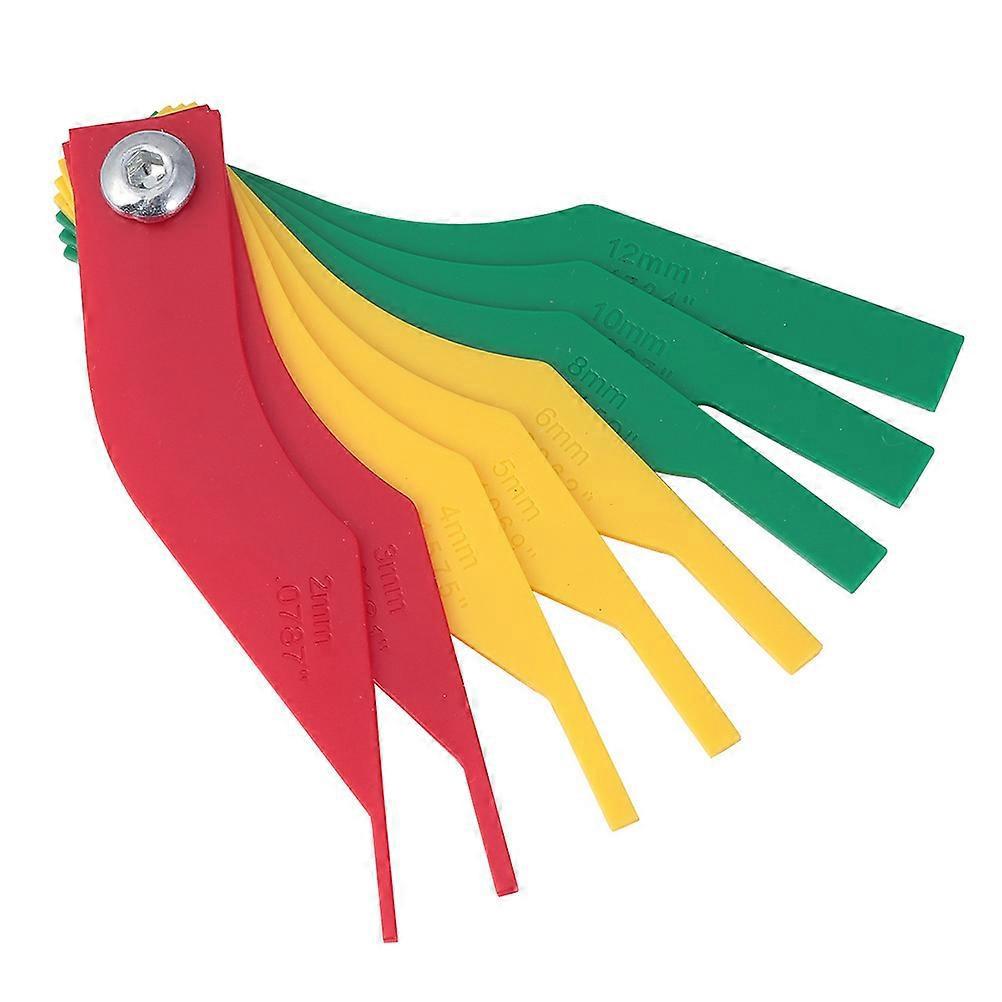 Stück T-werkzeug Bremsbelagskala Bremstrommellehre Bremsbelagmessgerät Bremsbelaglehre Bremsscheibenlehre-13x2.5cm