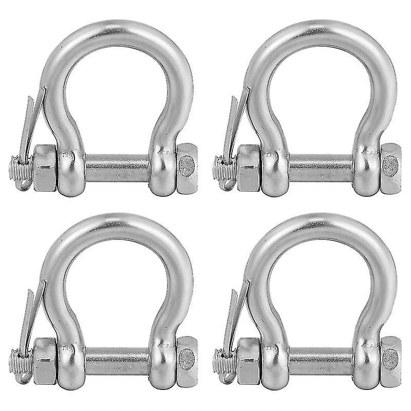4 Stück D-förmige Schäkel