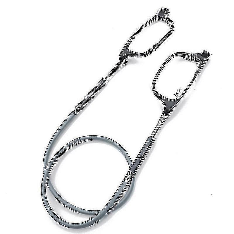 Hochwertige Lesebrille Mit Magnetverschluss Und Umhängefunktion-1.75 Magnification-grey