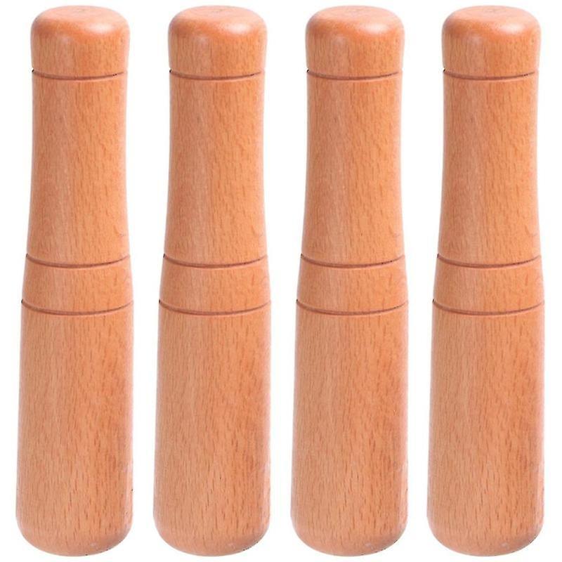 4-teiliger Holzstößel