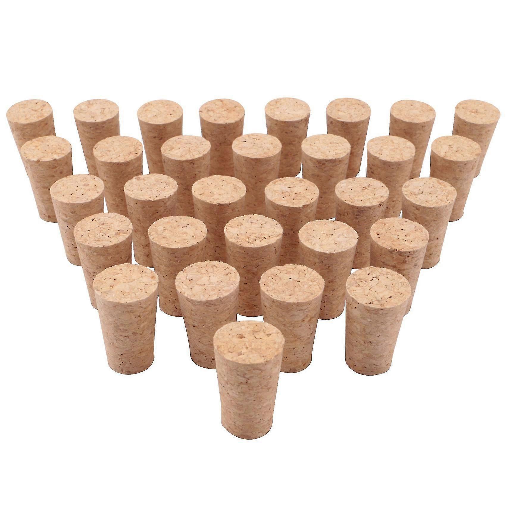 Holzstopfen, Korken, Konischer Korken Aus Holz Für Bierherstellung Und Weinherstellung, 30 Stück