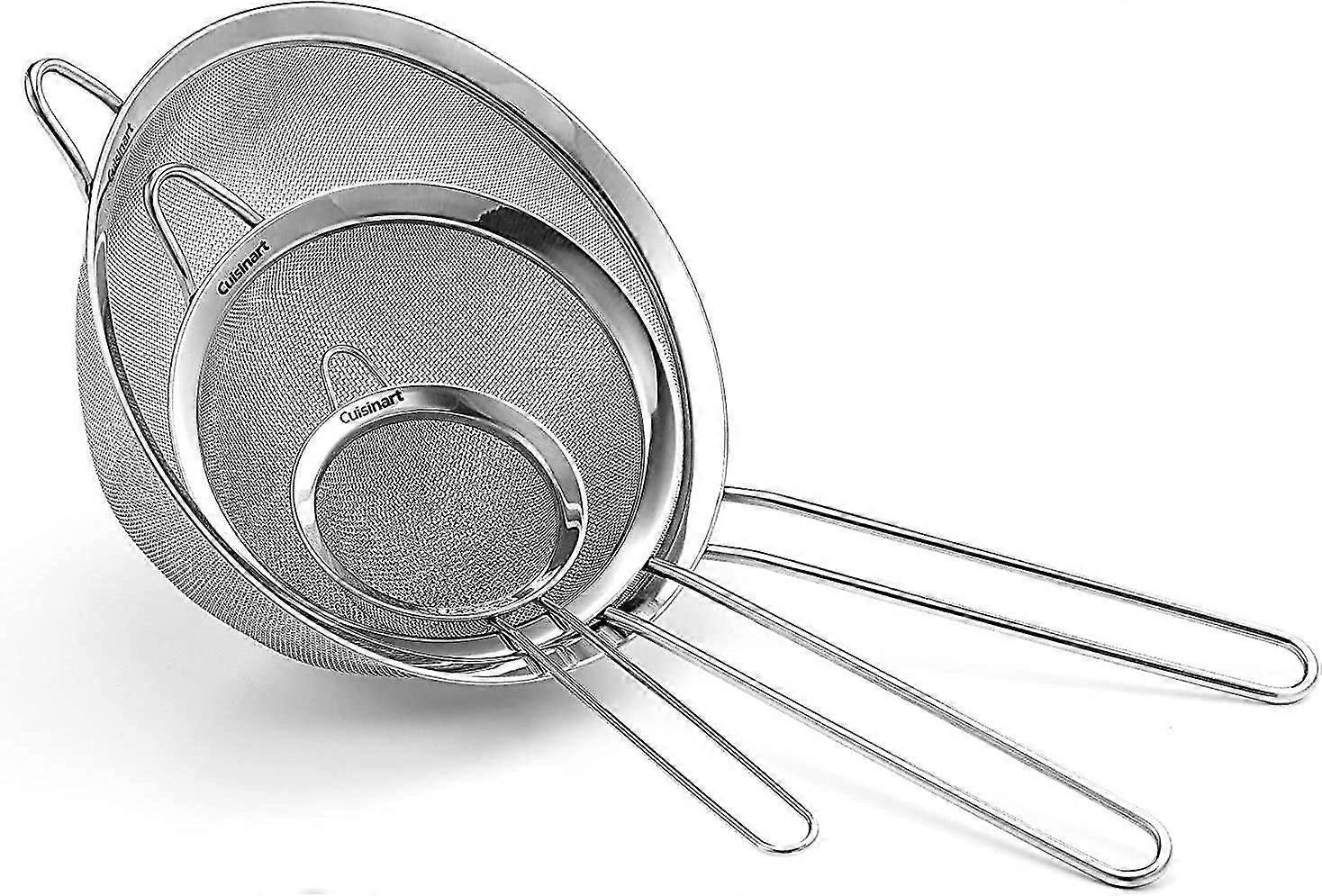 Cuisinart Ctg-00-3ms 3er-set Feinsiebe, Edelstahl, 3er-pack