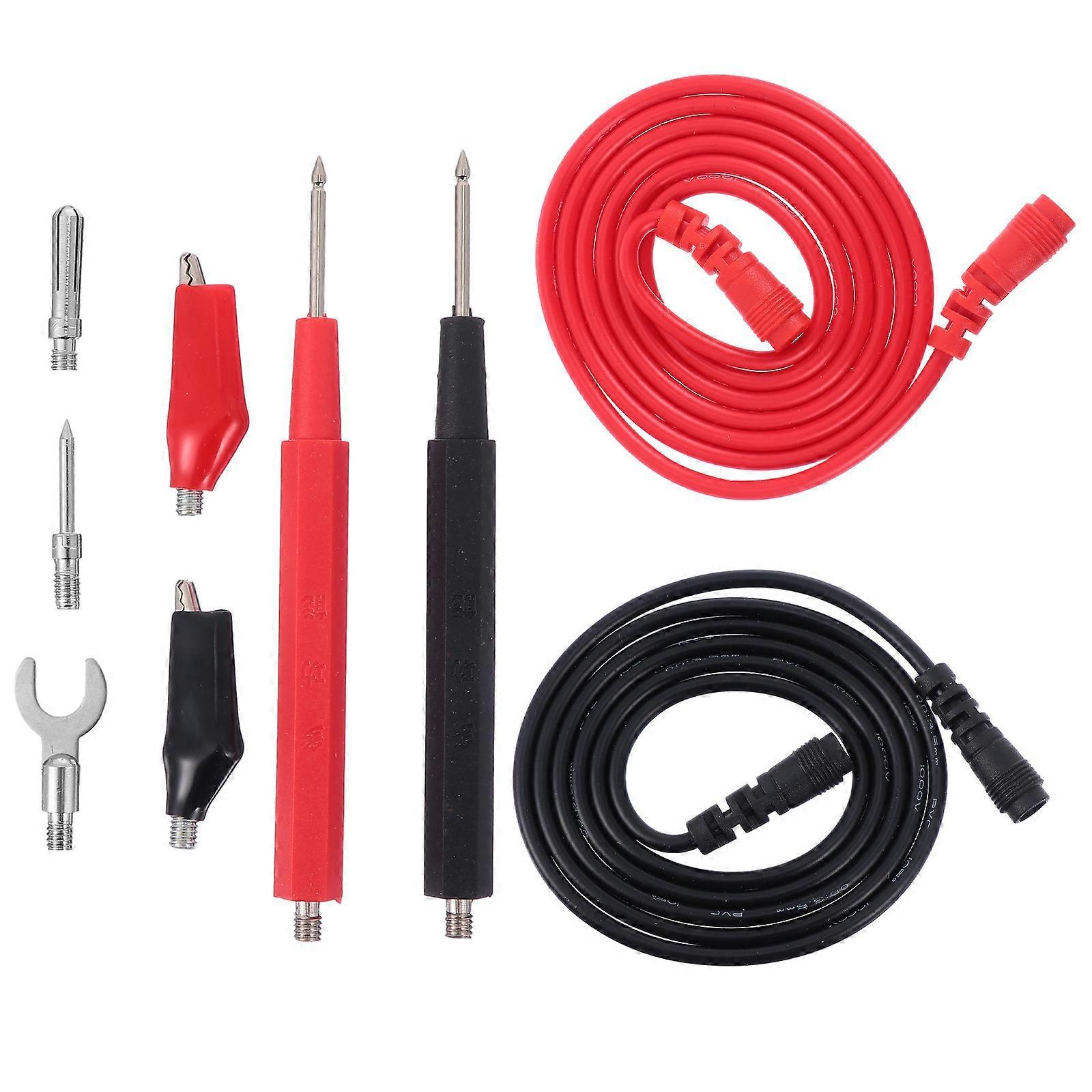 Prüfleitung, Messkabel, Multimeter, Spannungsprüfer, Elektrisches Prüfkabel-10.1x2cm-black