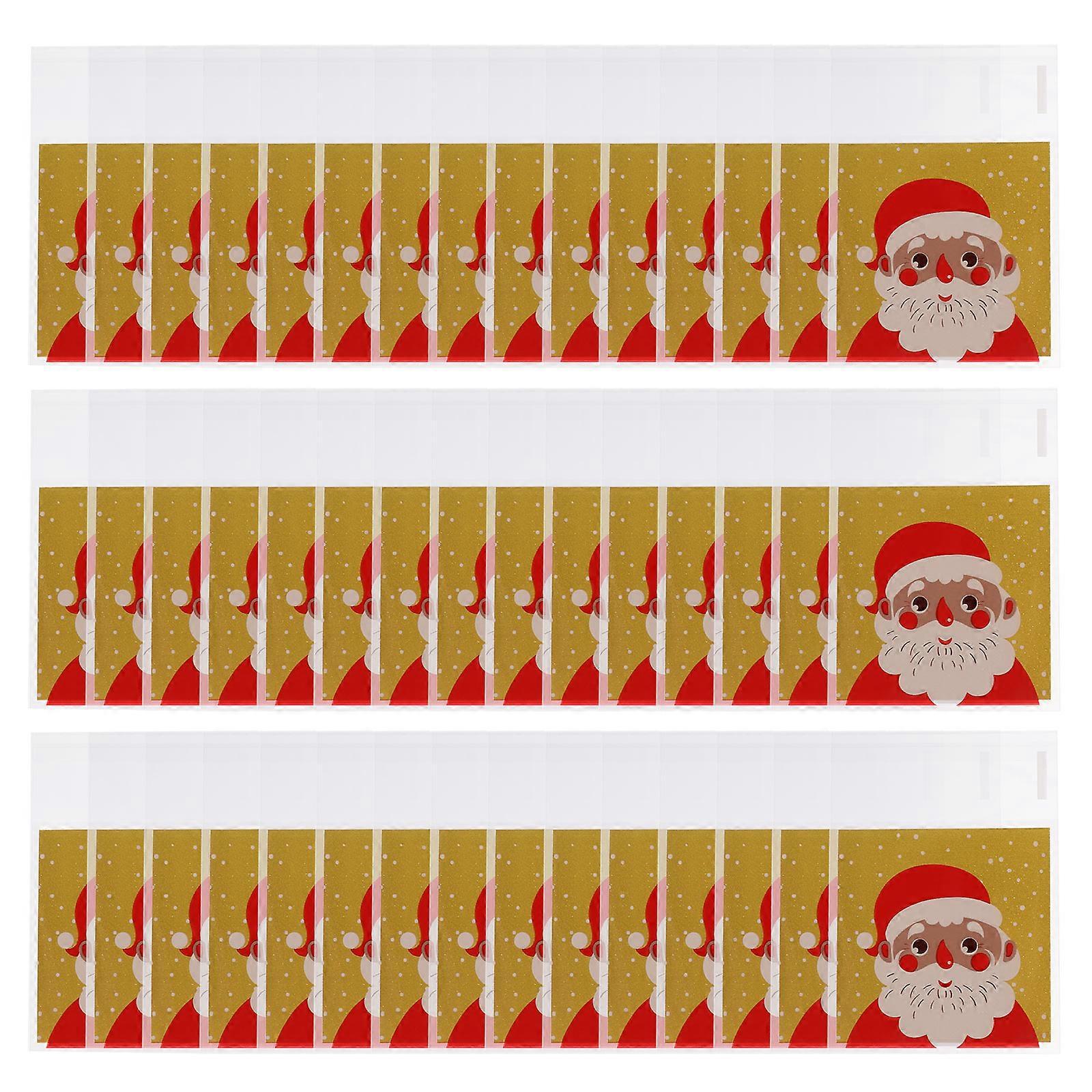 200 Stück Bezaubernde Weihnachtsgeschenktüten, Süßigkeitentüten, Kekstüten, Aufbewahrungsbeutel-9.5x6.5x0.1cm