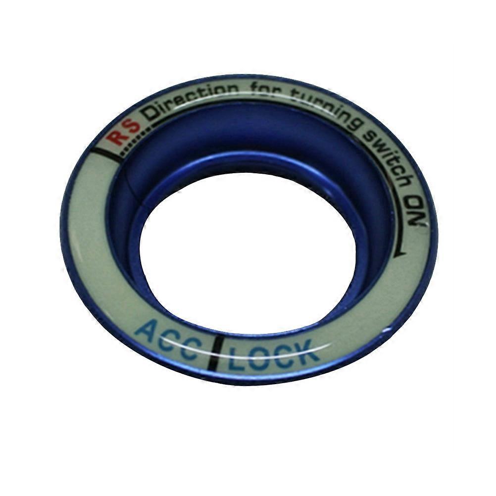 Autoschlüssellochaufkleber, Leuchtender Zündschalterabdeckungsring-aufkleber Für Focus (blau)-blue
