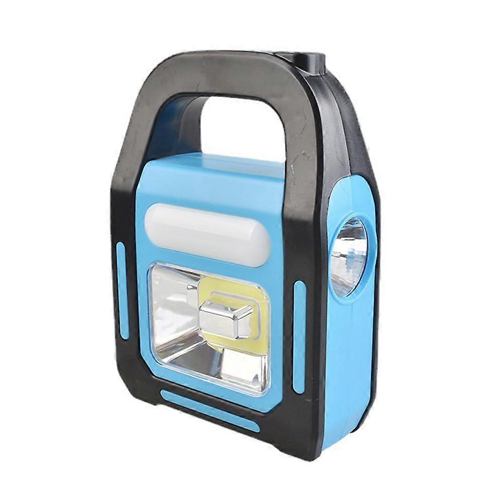 Solarbetriebene Notleuchte Für Den Außenbereich, Camping, Regensicher, Tragbar-19x13.5cm-blue