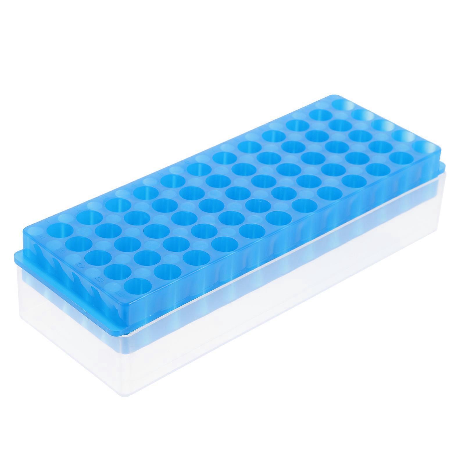 Stück Reagenzglasständer Aus Kunststoff, Professionell, 60 Löcher-20x8cm-blue
