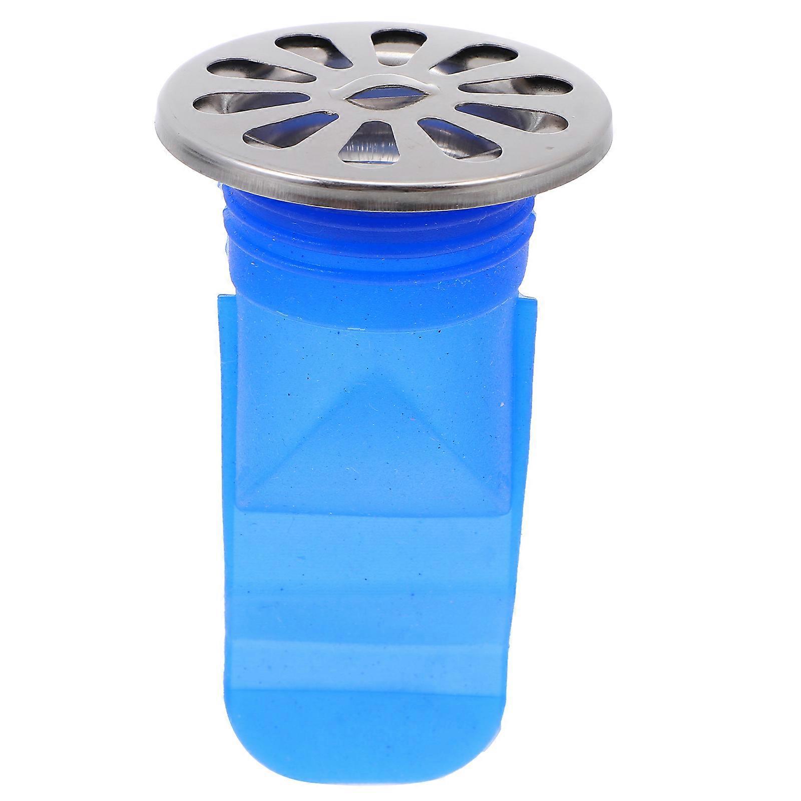 1 Set Bodenablaufkern, Küchenabflusskern, Schädlingsabweisender Innenkern-10.5x5.5cm-blue
