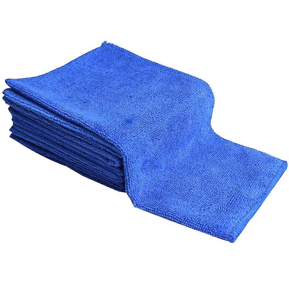 8-teiliges Mikrofaser-autowaschtuch, Autoreinigungstuch, Wasseraufnahme-autohandtuch (blau)-30x30cm-blue