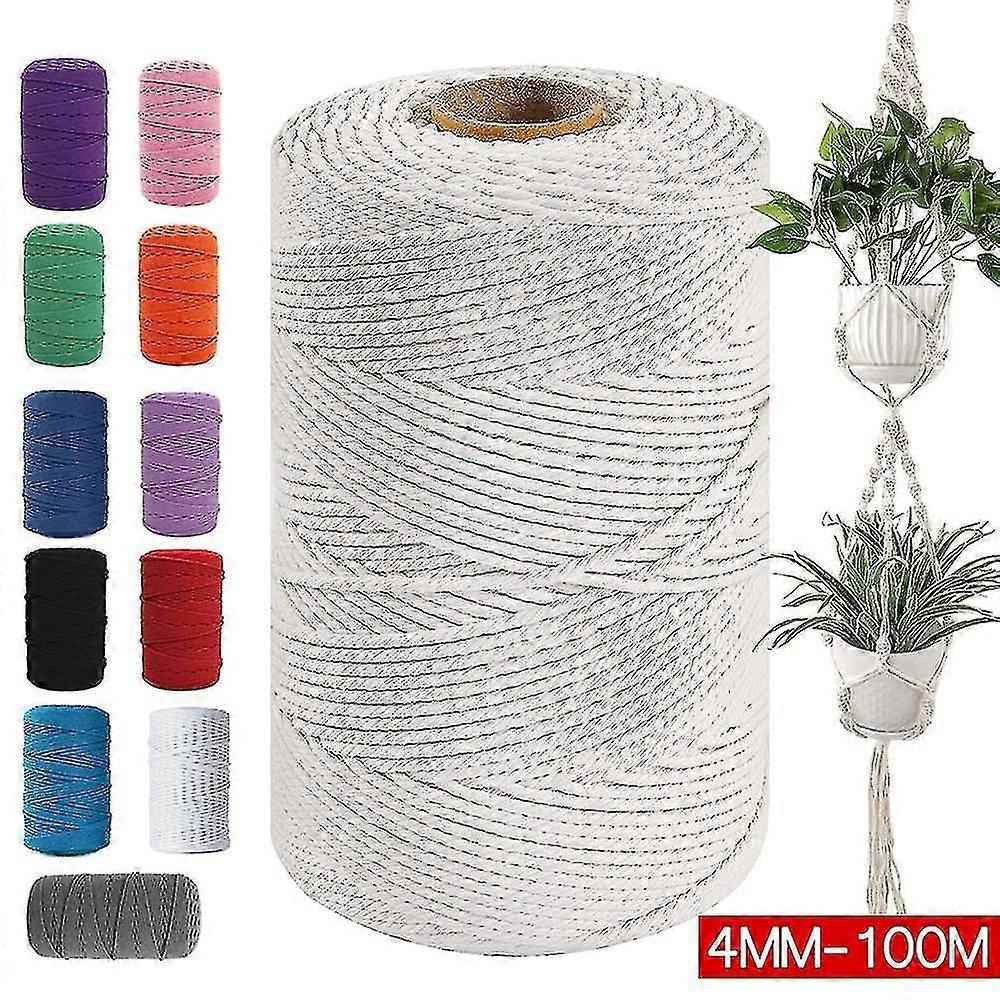 3 Mm X 200 M Naturbaumwoll-drehkordel, Bastel-makramee-seil, Geflochten [versandkostenfrei]-lake Blue
